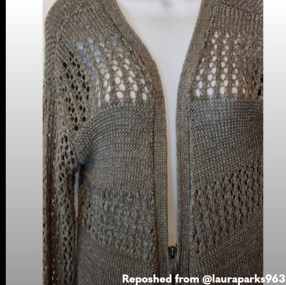 Silver Jean Co. Knit Zip-Up Sweater Women’s Sz S EUC - Picture 3 of 5